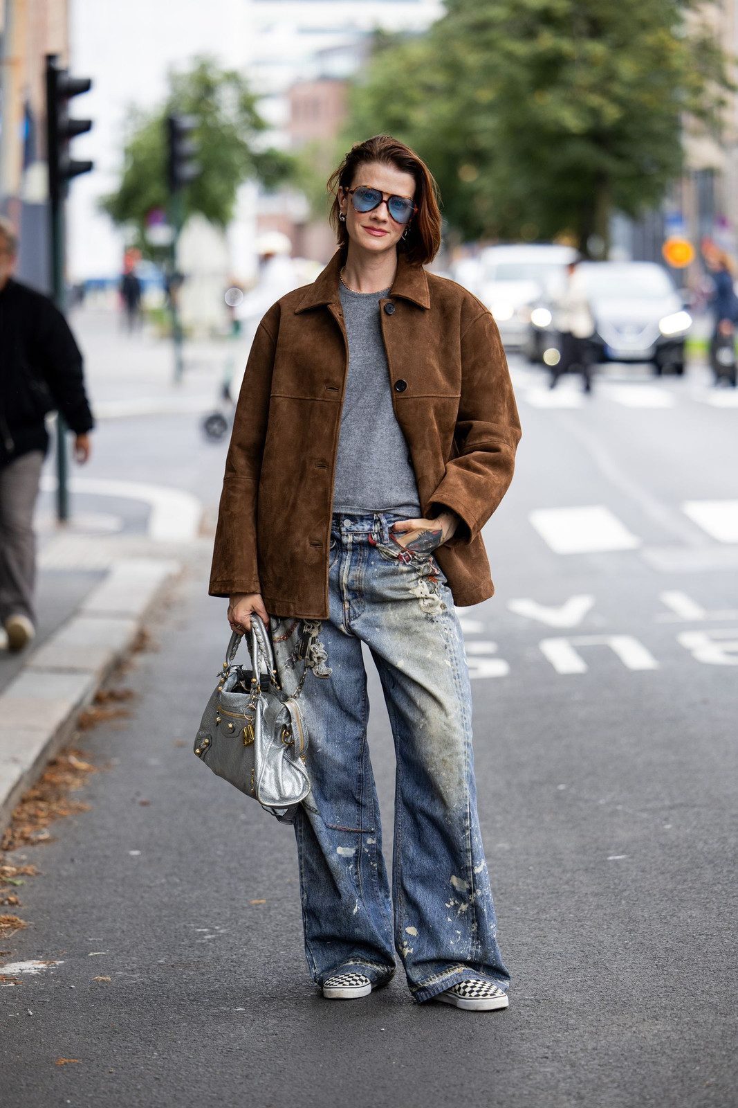 Distressed Jeans and Suede Jacket: Casual Cool Distressed Jeans and Suede Jacket: Casual Cool — Street Style Outfits 2027