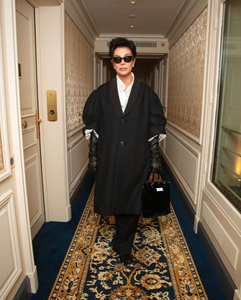 Chic Ensemble: Black Coat with Satin Lapels and Leather Gloves Chic Ensemble: Black Coat with Satin Lapels and Leather Gloves — Mob Wife Outfits 2027