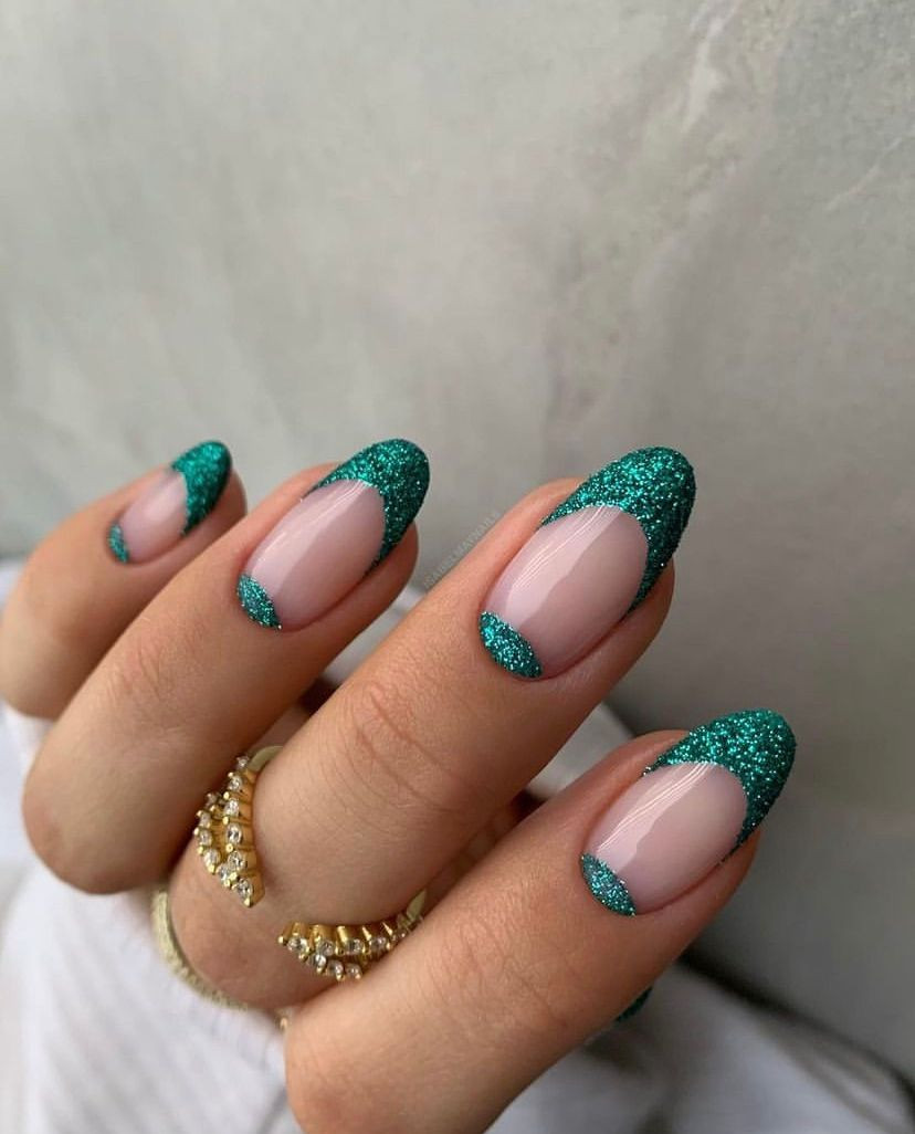 Glitter French Tips Visual Idea — Girls Night Nails 2027