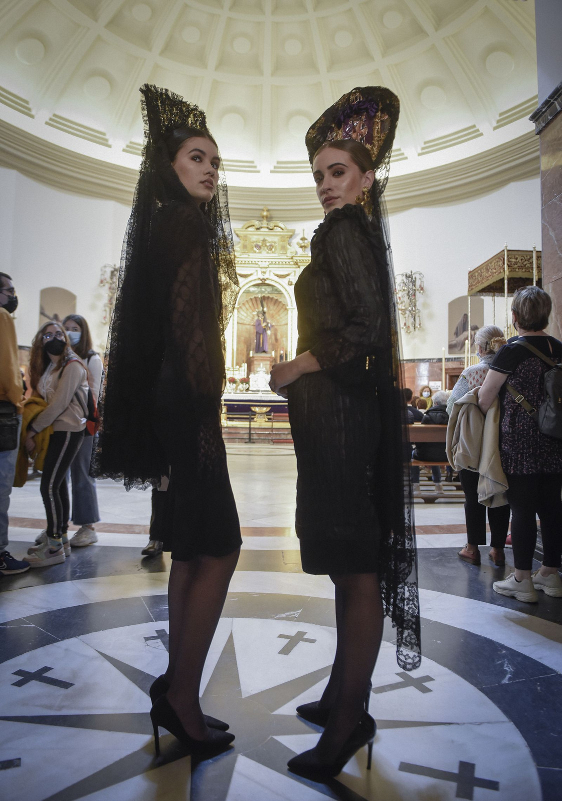 Black Lace Dresses with Mantillas for a Traditional Church Look Black Lace Dresses with Mantillas for a Traditional Church Look — Easter Church Outfits 2027