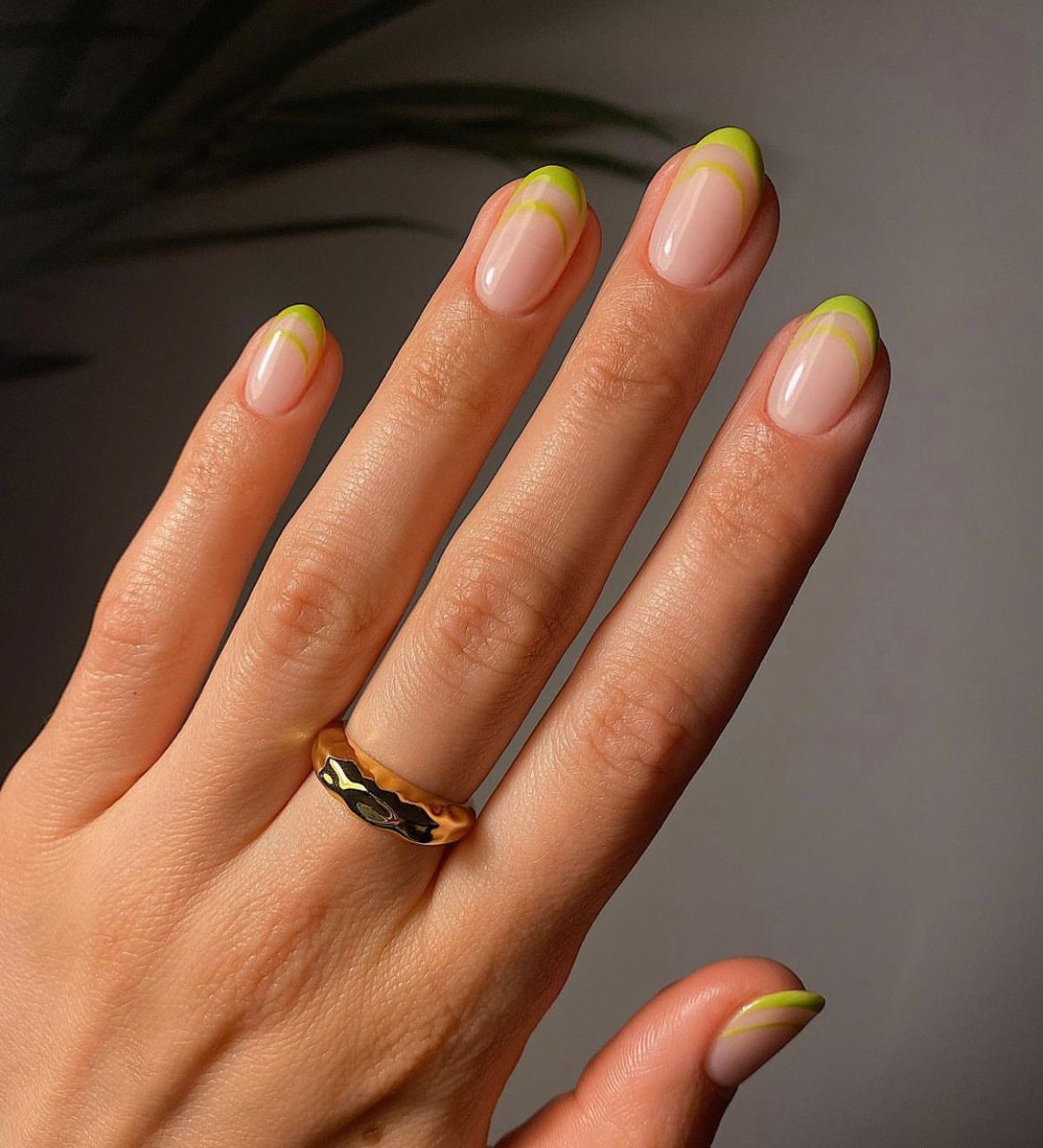 Neon Green Curved French Tips Visual Idea Neon Green Curved French Tips Visual Idea — Green Nails 2027