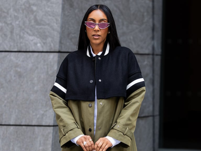 Multi-Layered Outerwear: Cropped Jacket Over Trench Coat Multi-Layered Outerwear: Cropped Jacket Over Trench Coat — Alt Outfits 2027
