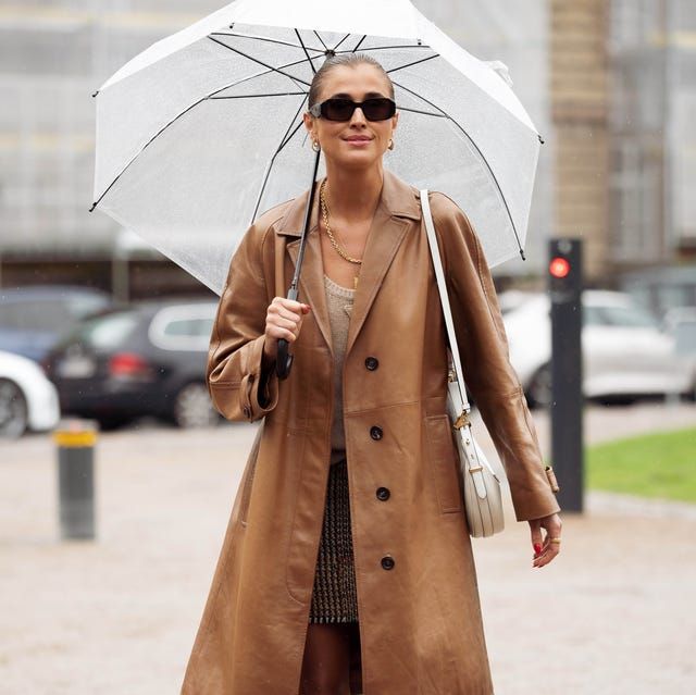 Leather Trench Coat: Chic Protection for Rainy Days Leather Trench Coat: Chic Protection for Rainy Days — Rainy Day Outfits 2027