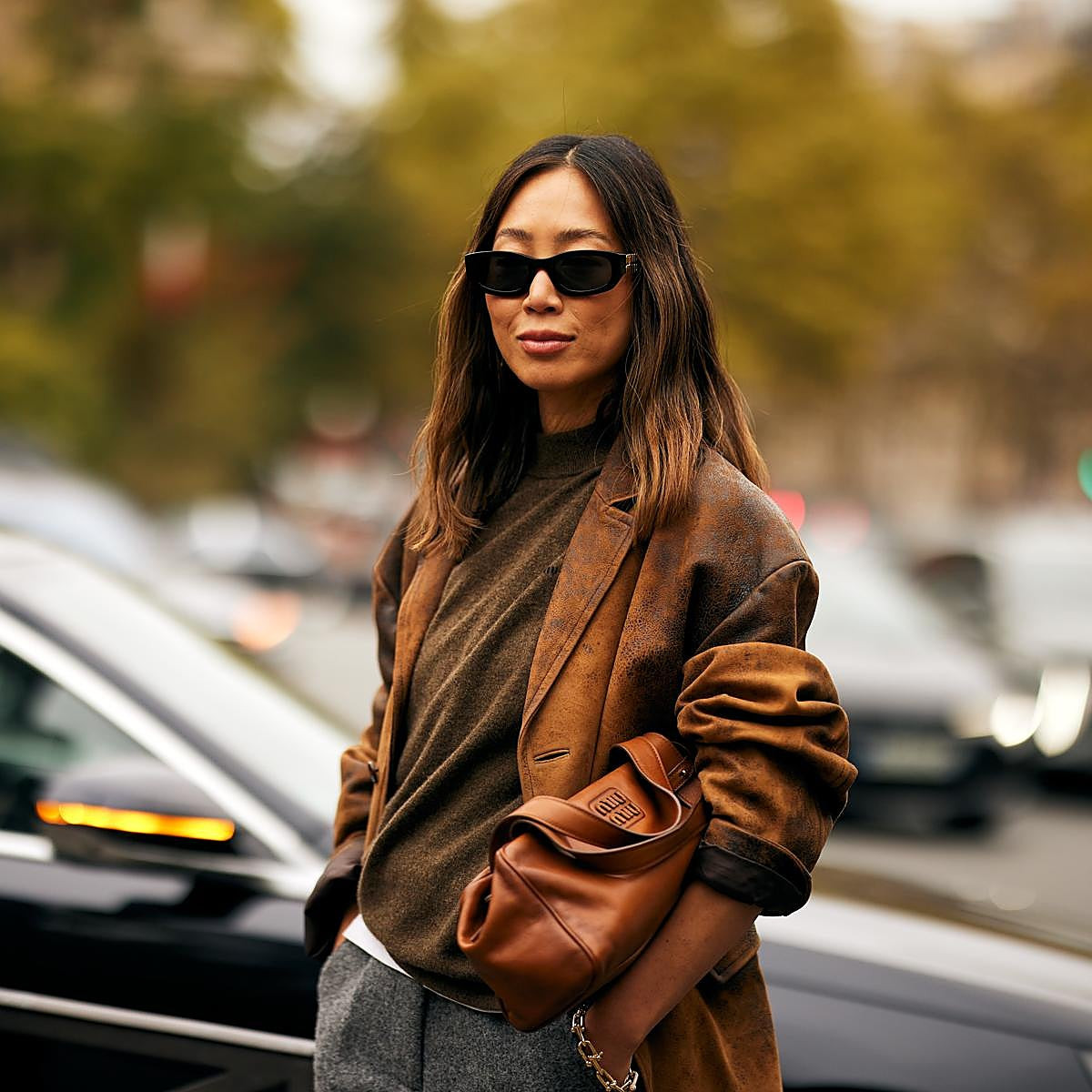 Textured Layers: Brown Blazer with Knit Sweater — Nice Outfits 2027