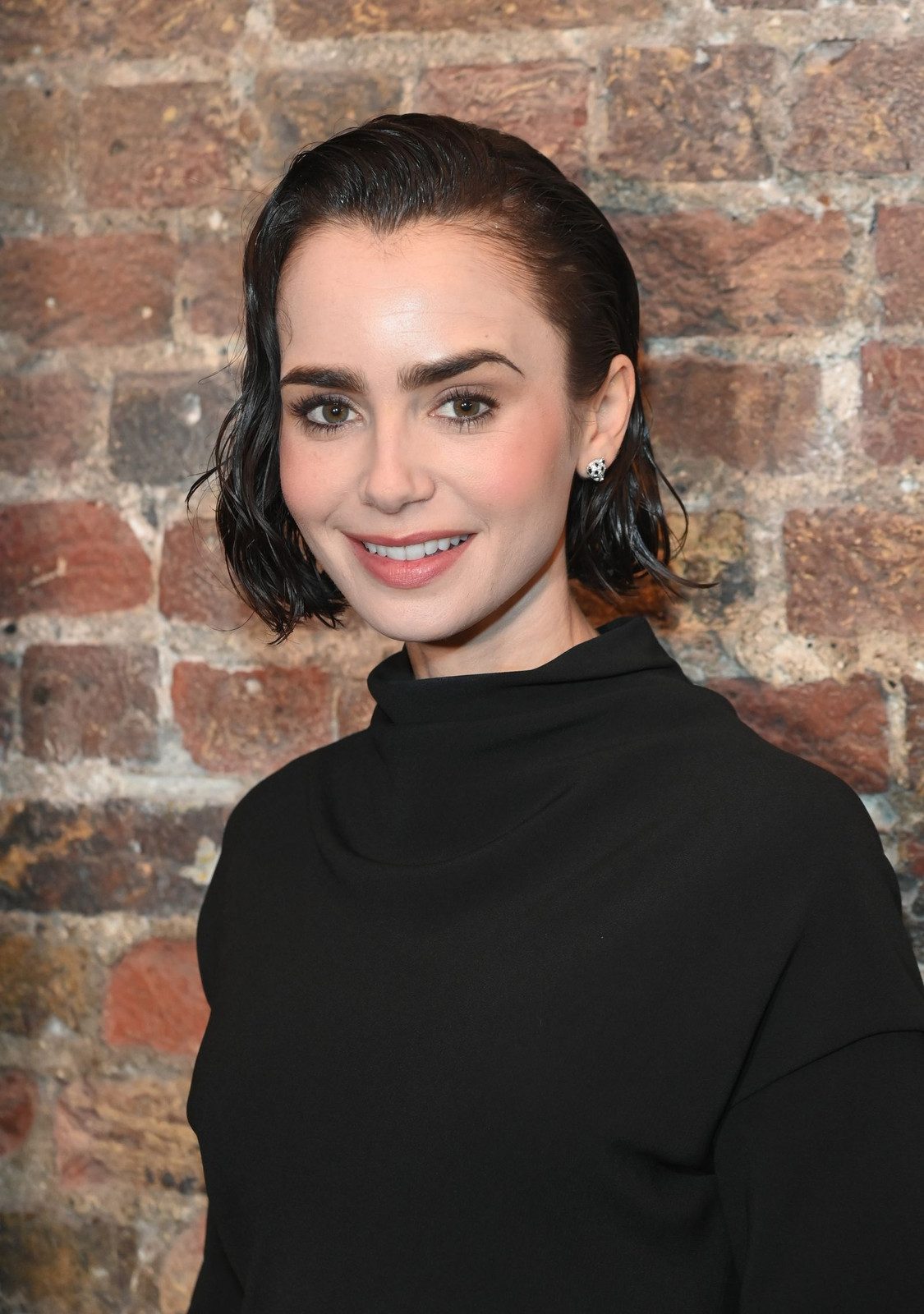 No Bangs Sleek Dark Brown Chin Bob — Rainy Day Hairstyles 2027