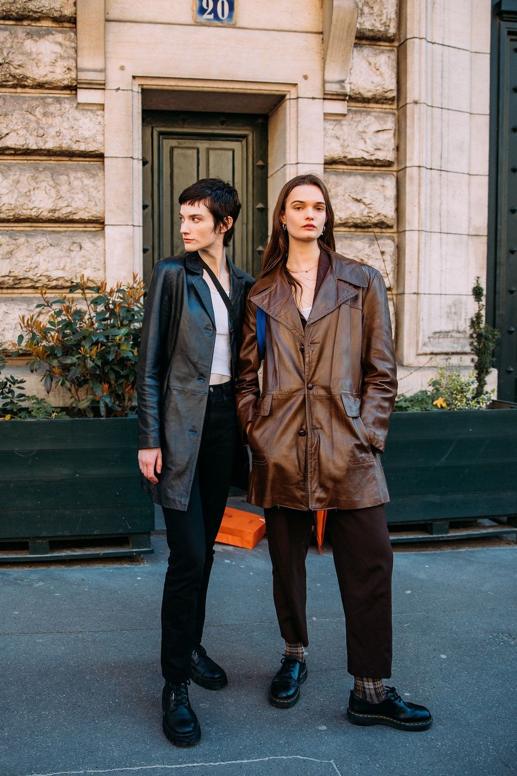 Streetwear Duo: Dr. Martens with Leather Jackets and Varied Trousers Streetwear Duo: Dr. Martens with Leather Jackets and Varied Trousers — Doc Martens Outfits 2027
