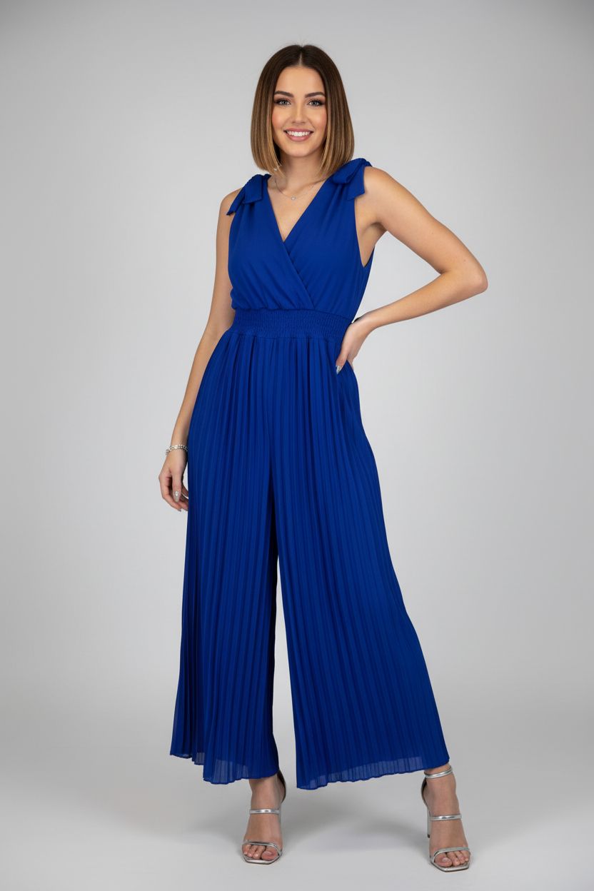 Royal Blue Pleated Jumpsuit for Party Occasions Royal Blue Pleated Jumpsuit for Party Occasions — Jumpsuit Outfits 2027
