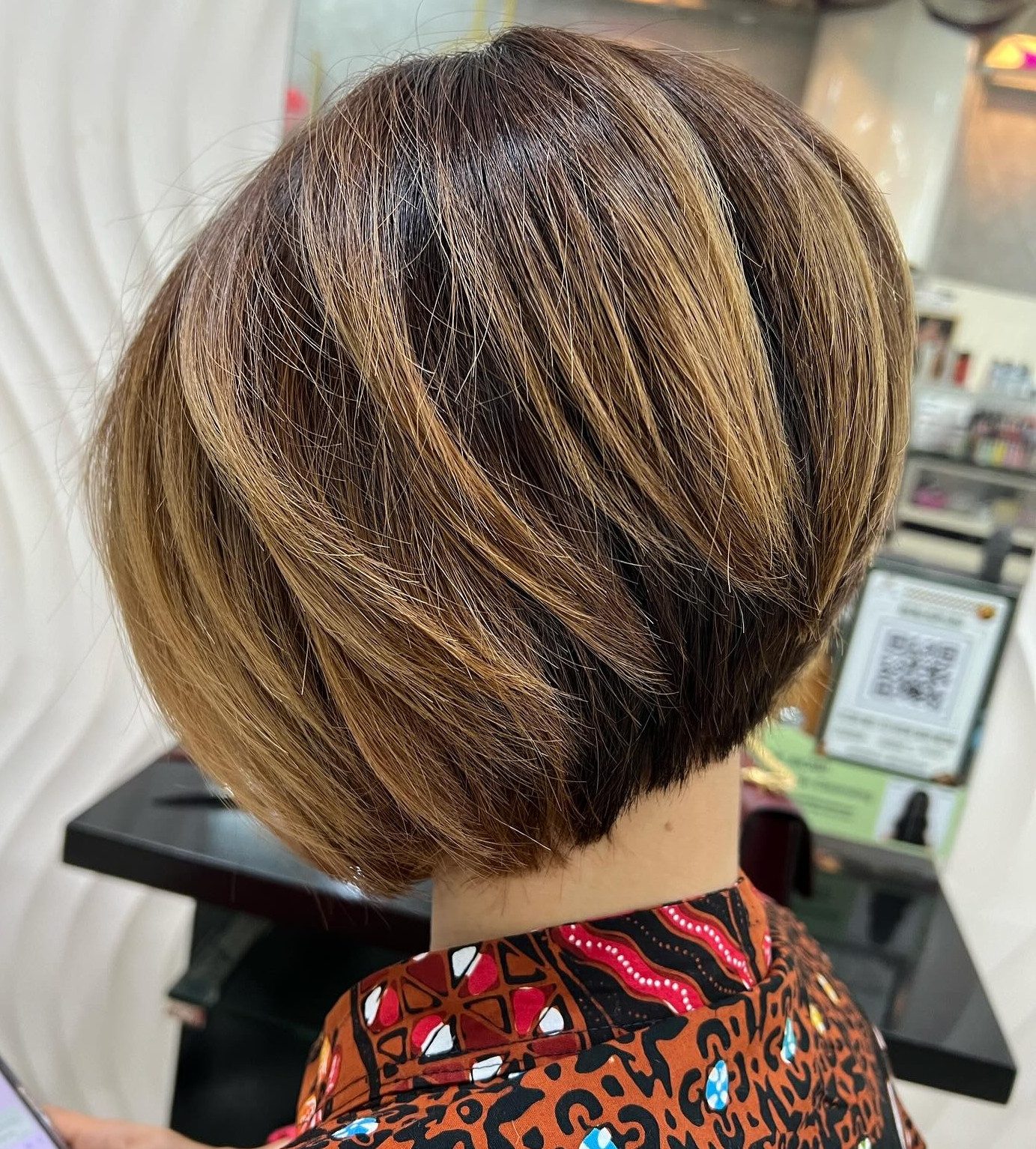 Stacked Dark Brown Bob With Dimension Stacked Dark Brown Bob With Dimension — Brown Bob 2027