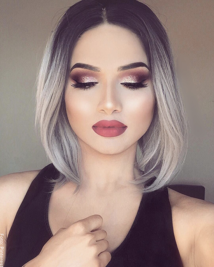 Ash Grey Lob Wavy Blowout — Gray Hair Color 2027