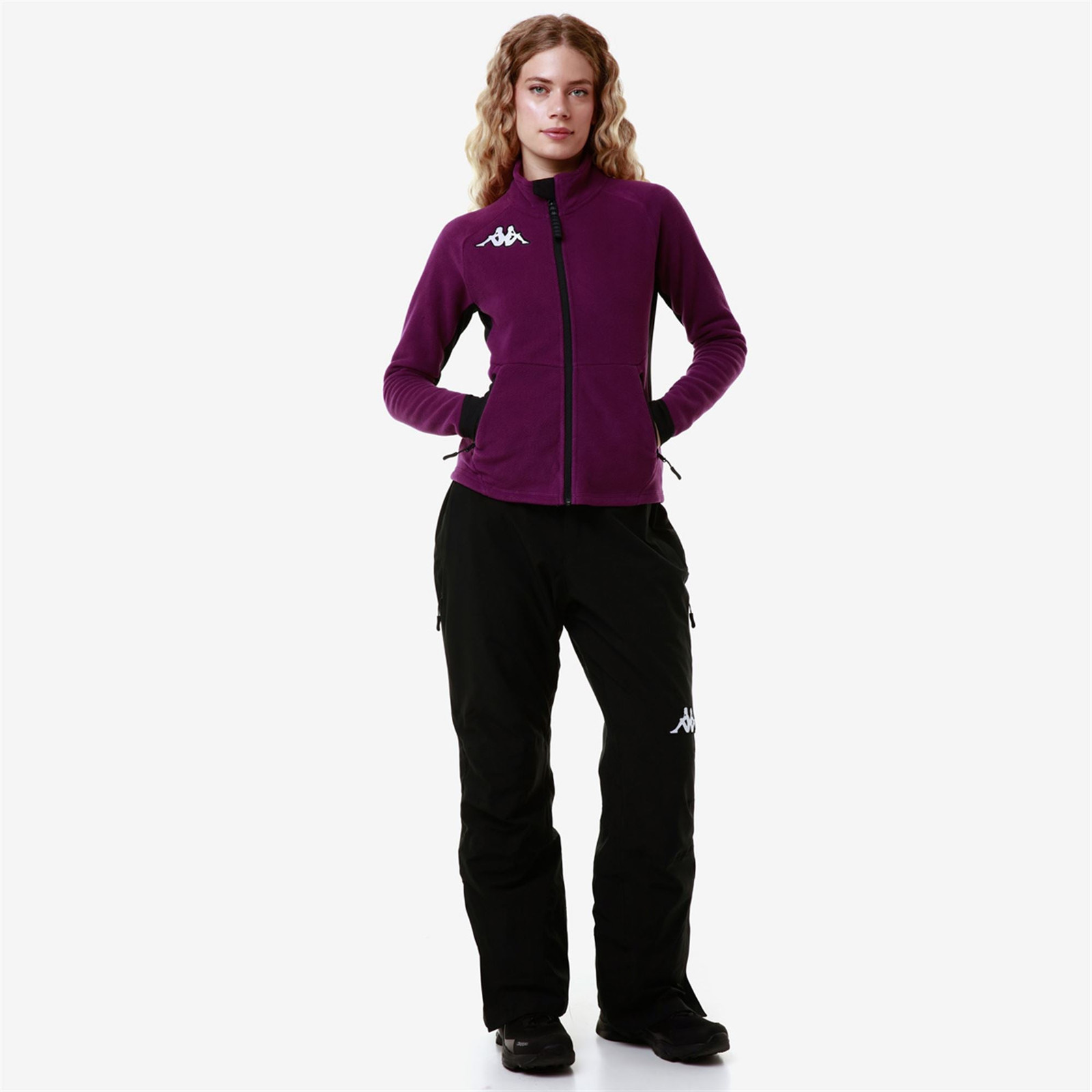 Vibrant Purple Fleece Jacket with Ski Pants Vibrant Purple Fleece Jacket with Ski Pants — Fleece Outfits 2027