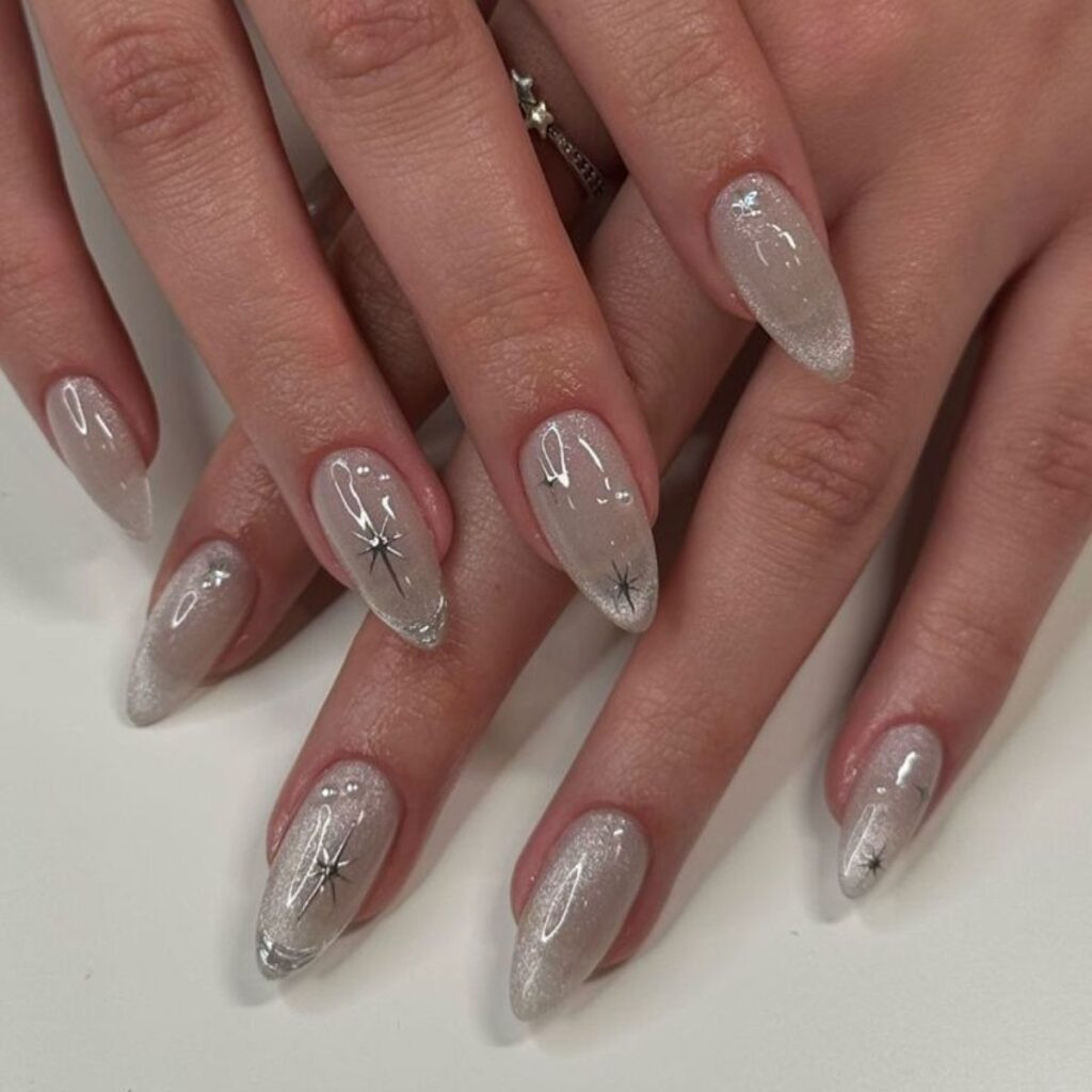 Shimmering Glossy Visual Idea Shimmering Glossy Visual Idea — Concert Nails 2027