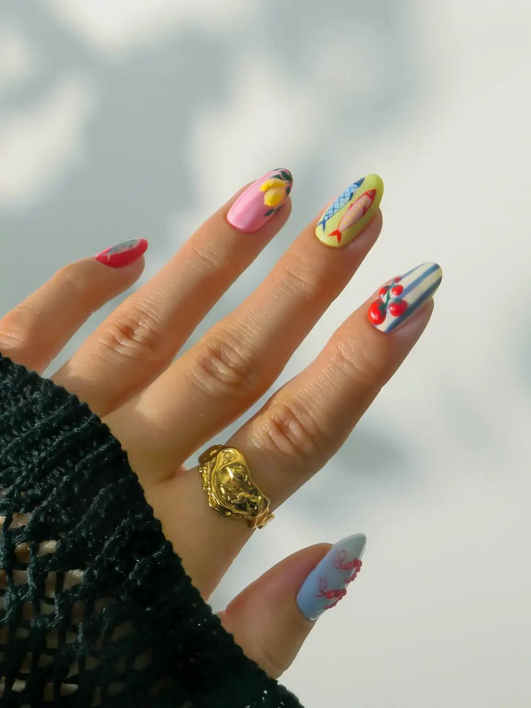Playful Fish and Cherries Playful Fish and Cherries — Hawaii Nails 2027
