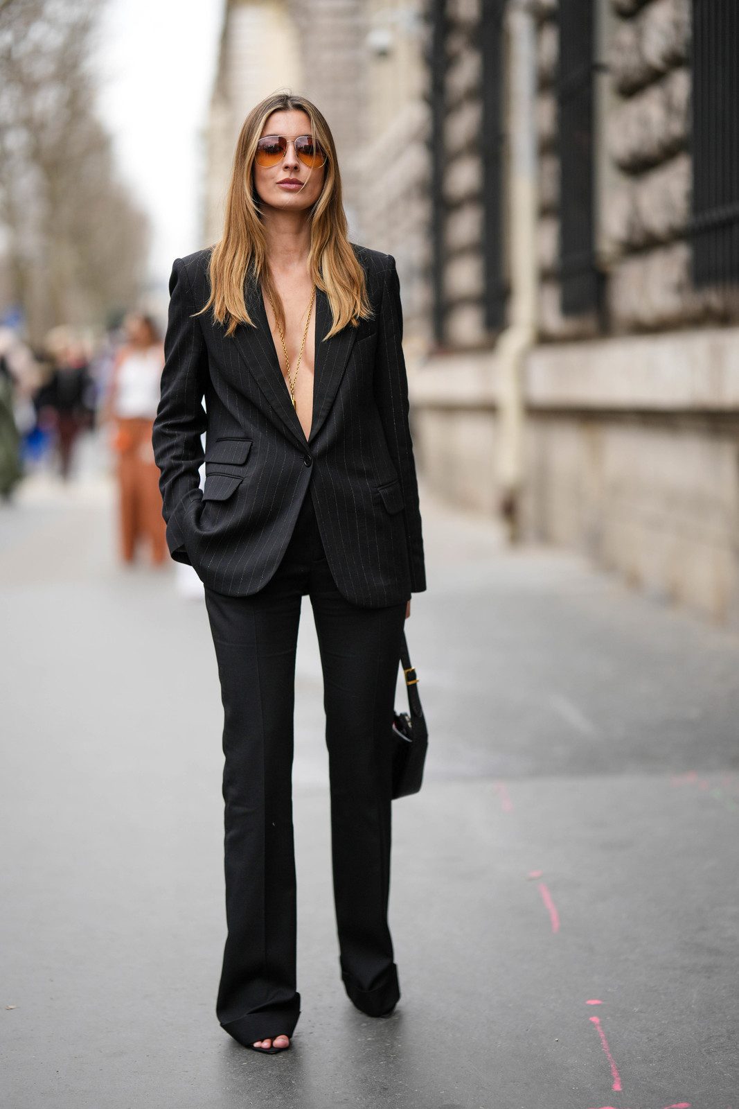 Sharp Silhouette: Charcoal Pinstripe Blazer Suit Sharp Silhouette: Charcoal Pinstripe Blazer Suit — Spring Outfits 2027 with Blazer