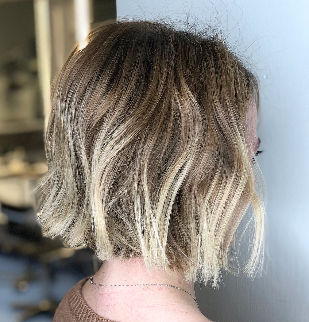 Blonde Balayage On Light Brown Base Visual Idea — Highlights Bob 2027