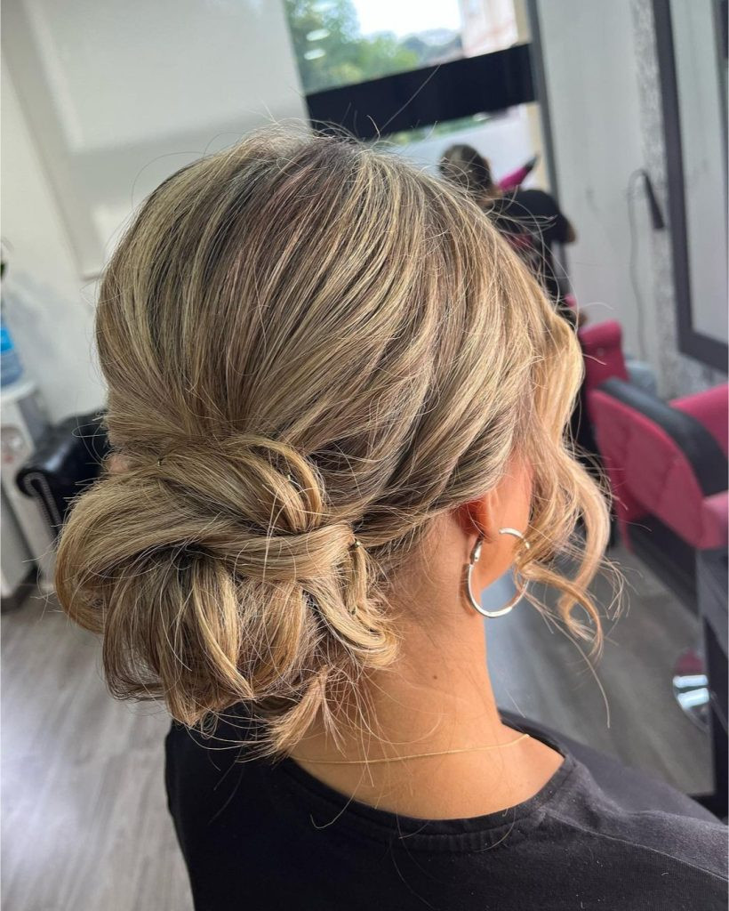 Ash Blonde Messy Bun — Bridesmaid Hairstyles 2027