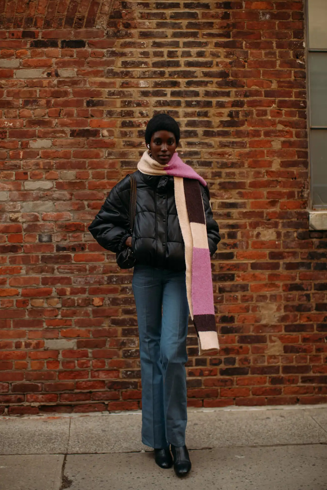 Puffer Jacket with Statement Scarf and Beanie — Winter Outfits 2027 with Puffer