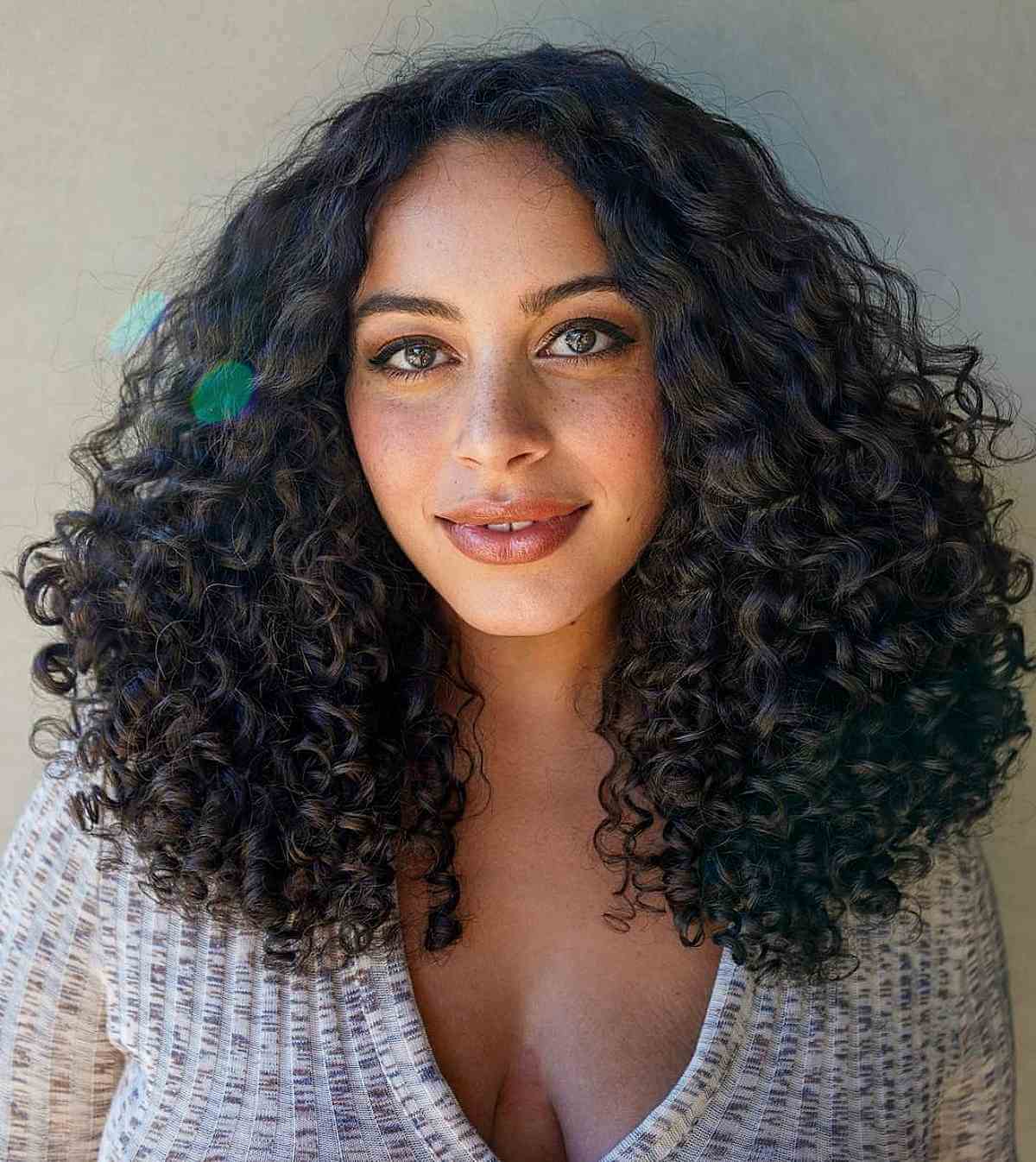 Shoulder Length Layers With Lighter Highlights Shoulder Length Layers With Lighter Highlights — 3B Curly Hairstyles 2027