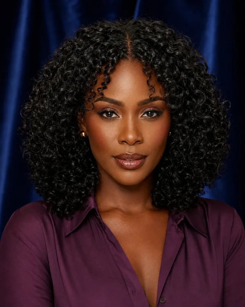 Collarbone Layers With Curtain Bangs Collarbone Layers With Curtain Bangs — 3B Curly Hairstyles 2027