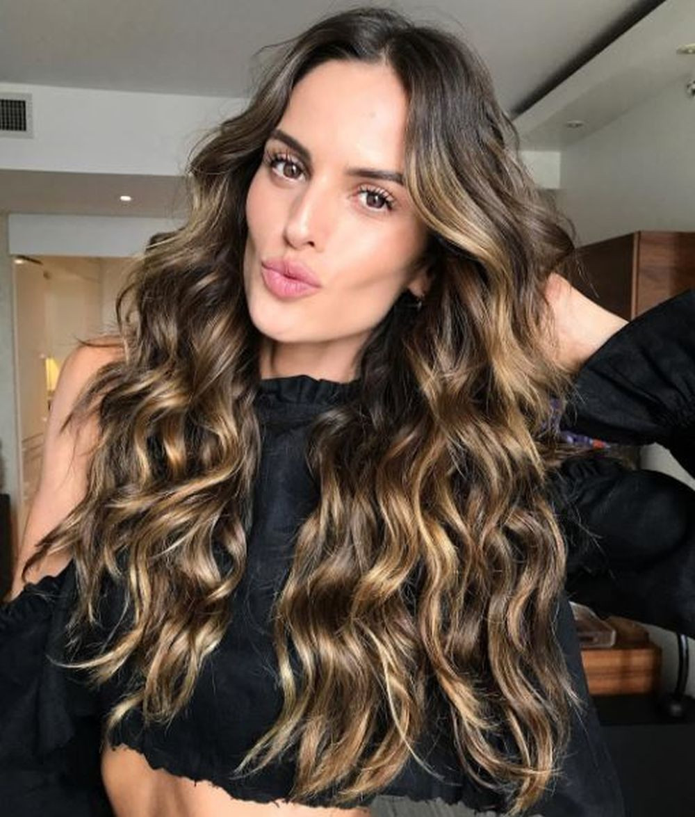 Mid-Back With Caramel Balayage Mid-Back With Caramel Balayage — Balayage 2027