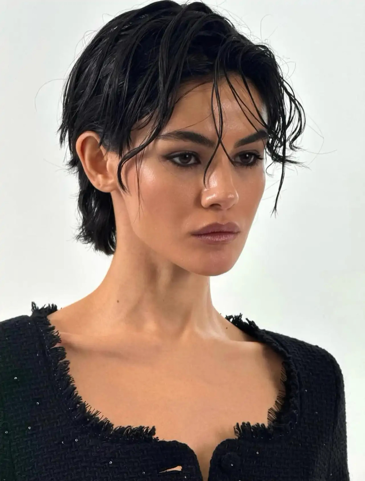 Wet Look Pixie With Choppy Fringe Wet Look Pixie With Choppy Fringe — Quick Hairstyles 2027