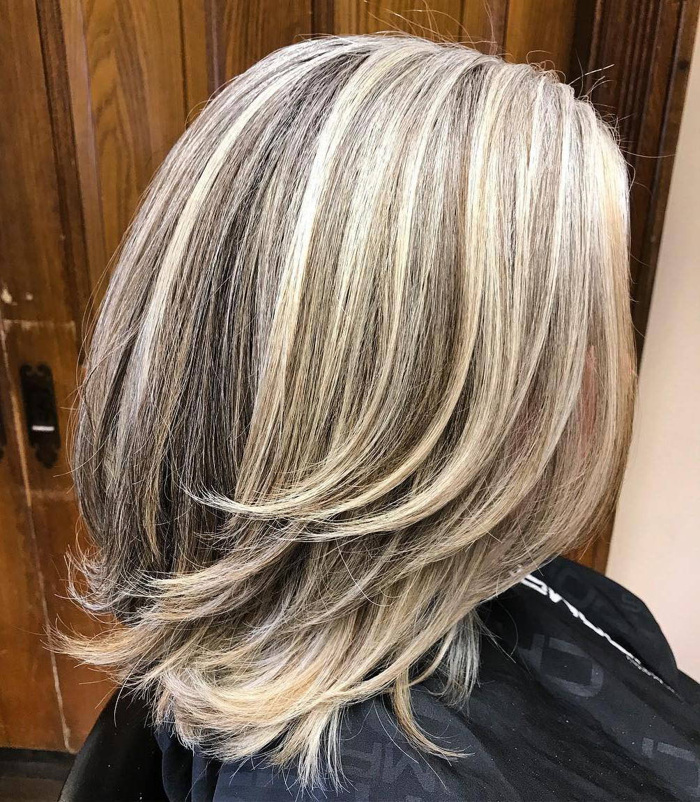 Collarbone Ash Gray With Blonde Highlights — Gray Hair Color 2027