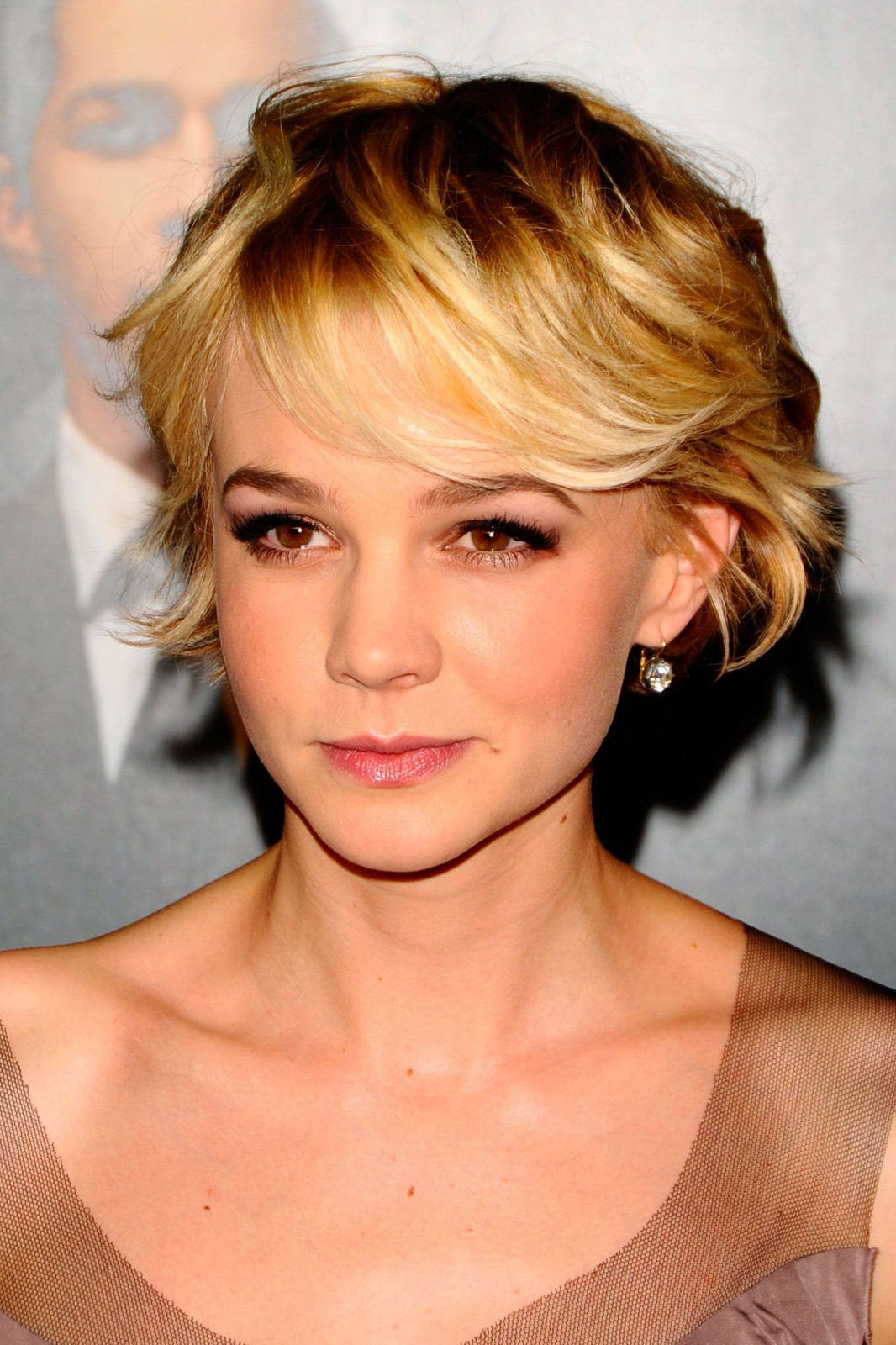 Ear Textured Layers Honey Blonde Pixie — Pixie 2027 for Oval Face