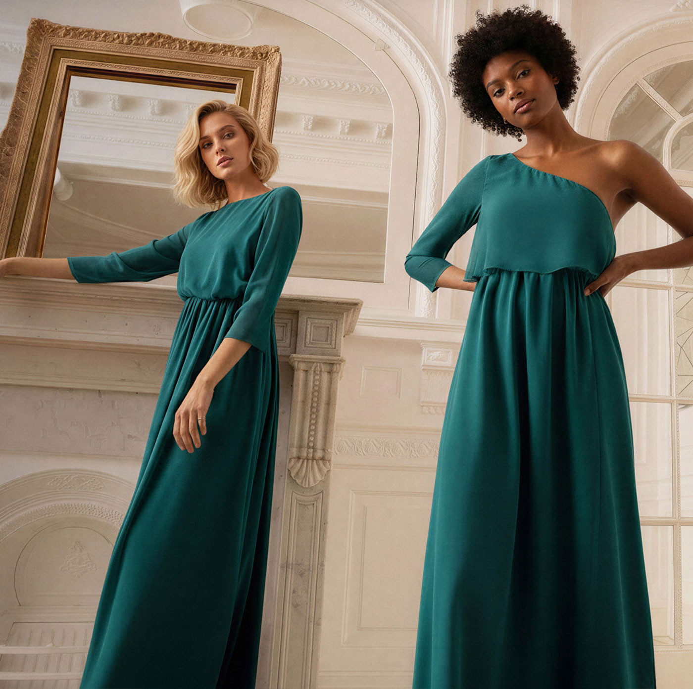 Elegant Teal Chiffon Maxi Dresses for a Formal Event — Cotillion Outfits 2027