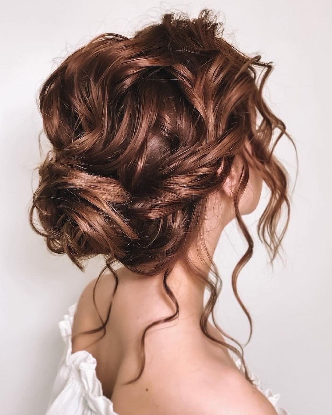 Rich Copper Curly Messy Bun Rich Copper Curly Messy Bun — Messy Bun 2027