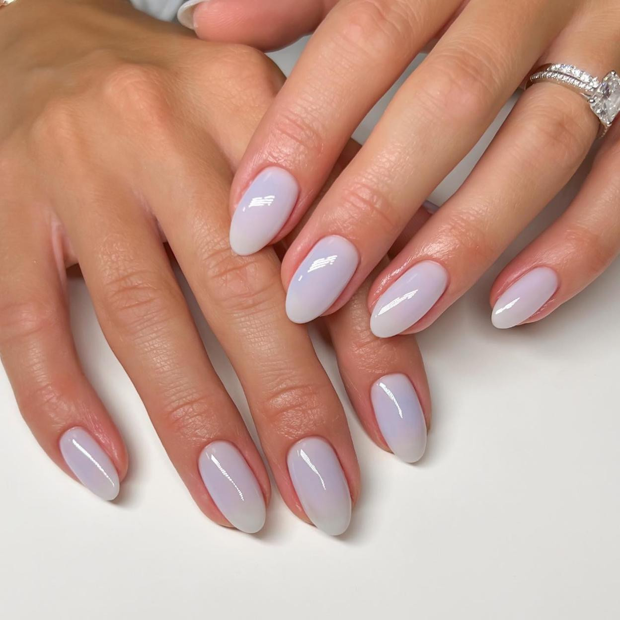 Glossy With A Slight Iridescent Sheen Visual Idea — Minimalist Nails 2027