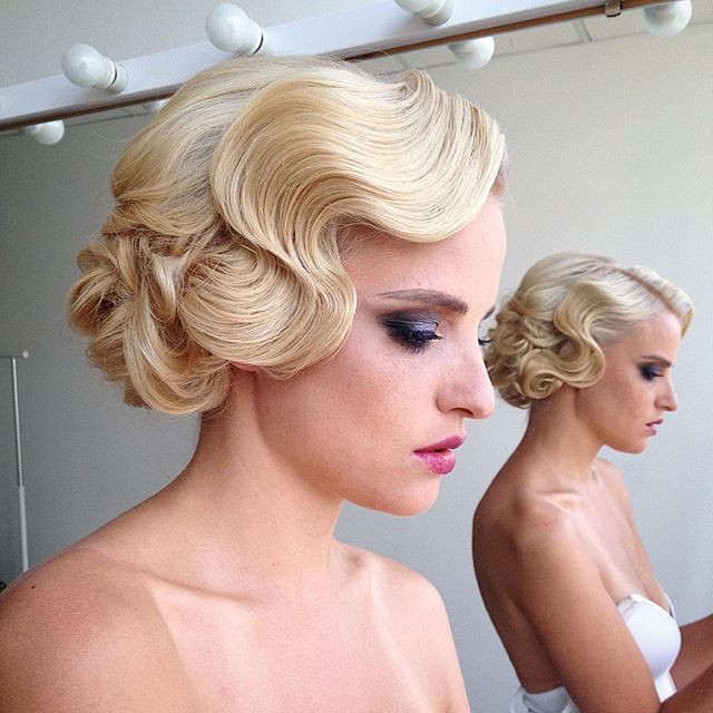 Sculpted Blonde Finger Wave Bob Sculpted Blonde Finger Wave Bob — Roller Set Hairstyles 2027