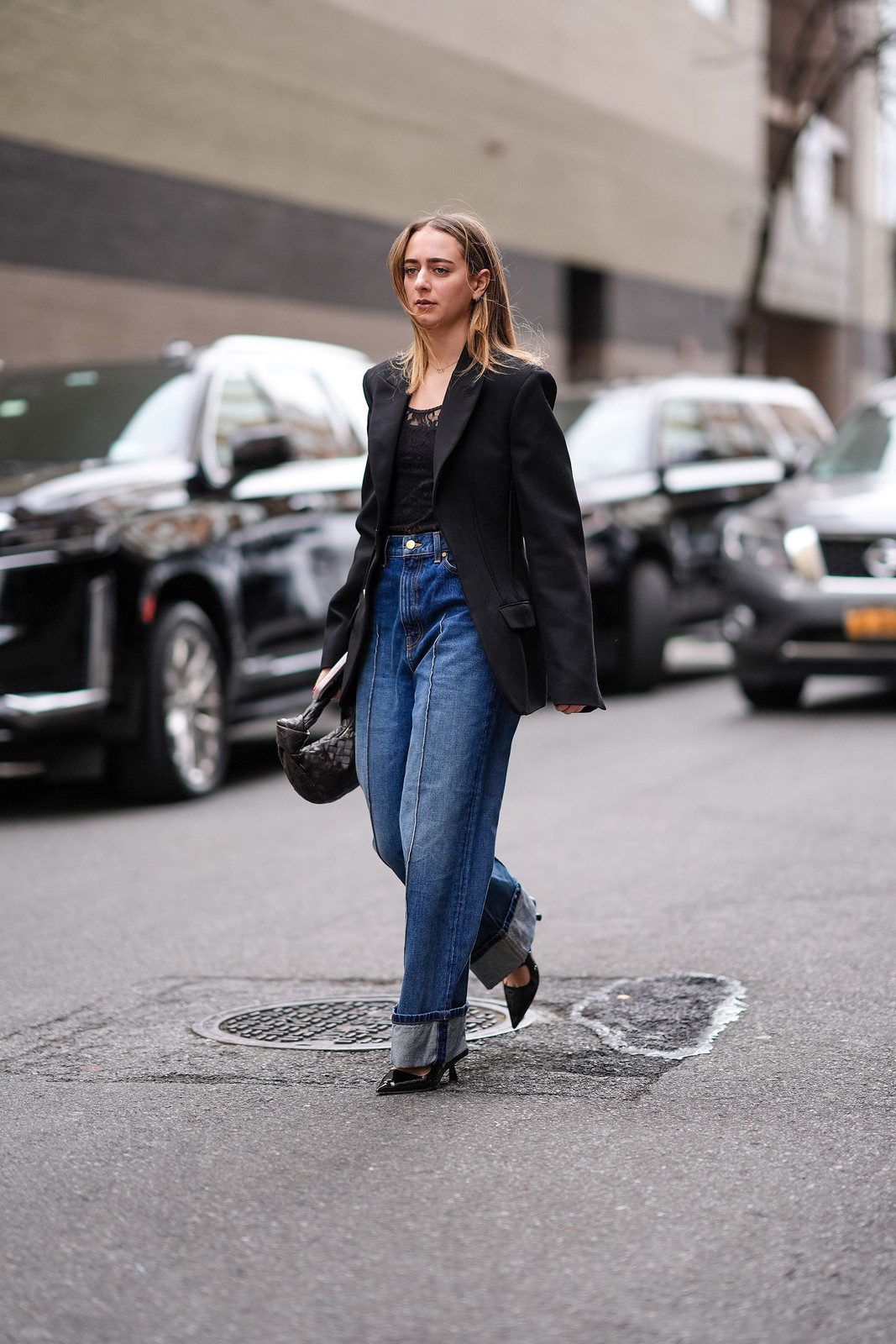 Street Style Staple: Black Blazer with Lace and Denim Street Style Staple: Black Blazer with Lace and Denim — Spring Outfits 2027 with Blazer