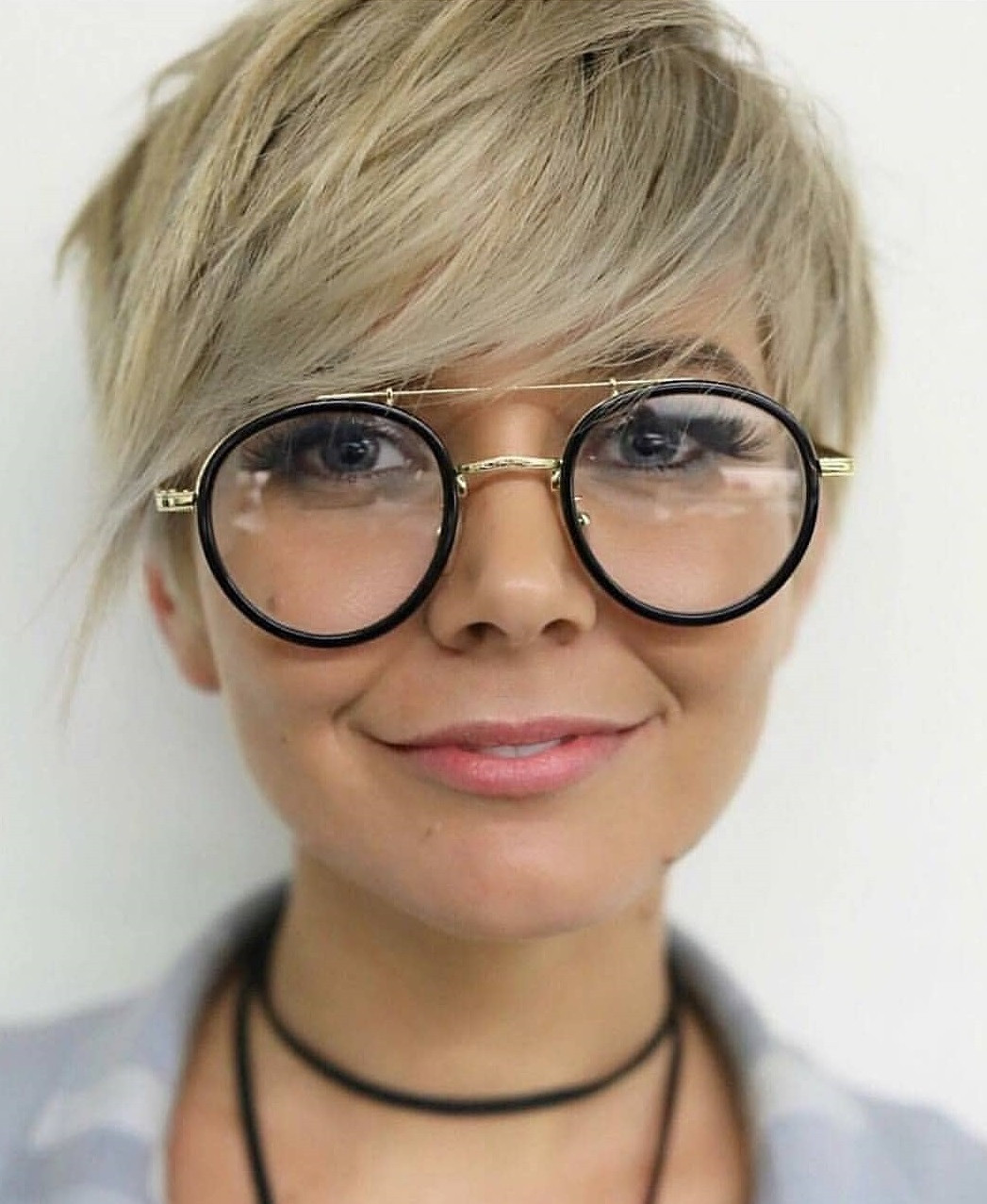 Ash Blonde Visual Idea Ash Blonde Visual Idea — Hairstyles 2027 with Glasses