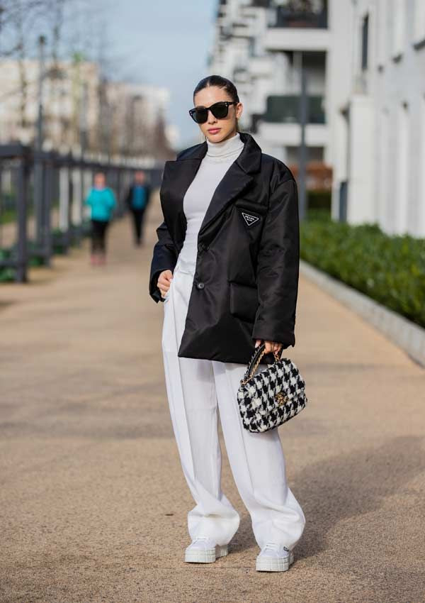 Chic Monochrome with a Bold Blazer for Casual Valentine's Day — Casual Valentines Outfits 2027
