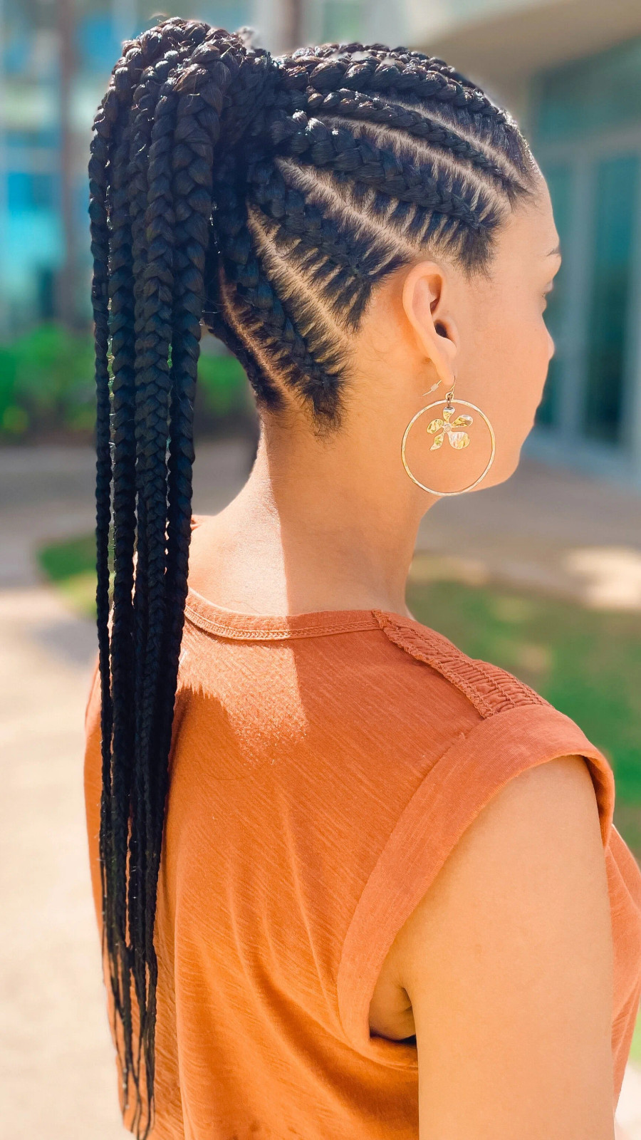 Intricate Cornrows Into High Ponytail Braids Intricate Cornrows Into High Ponytail Braids — Vacation Braids 2027