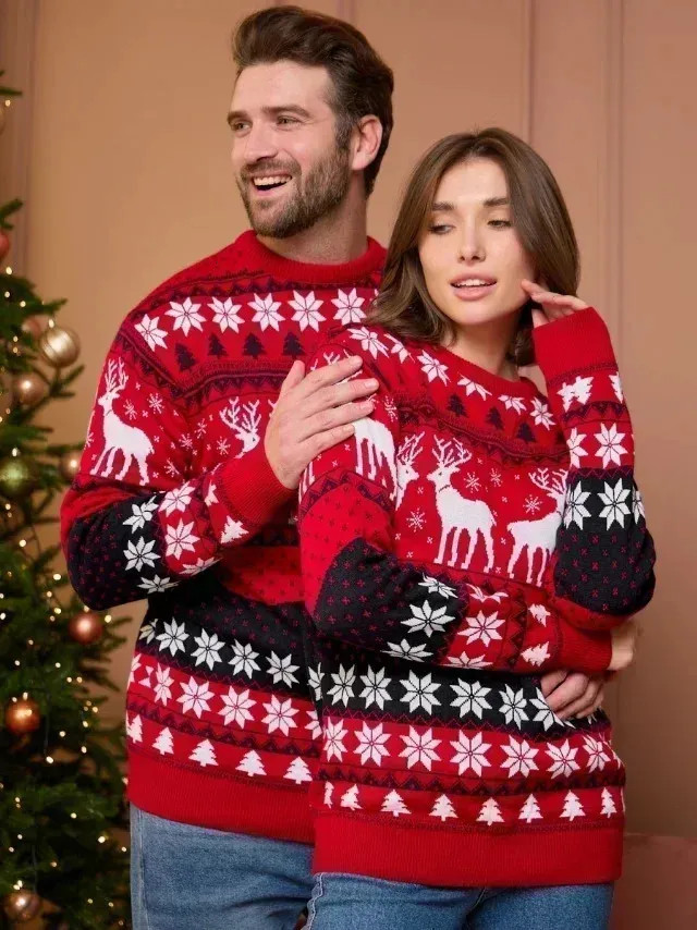 Classic Fair Isle Christmas Sweaters for a Festive Duo Classic Fair Isle Christmas Sweaters for a Festive Duo — Matching Christmas Outfits 2026