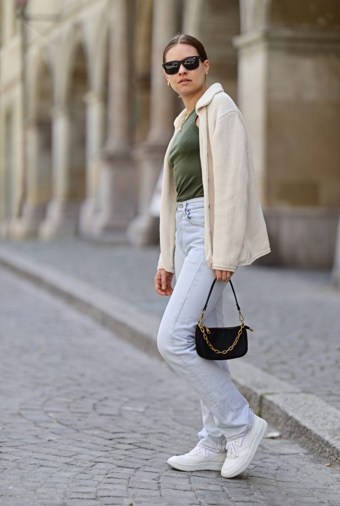 Cream Knit Cardigan and Olive Green Tank for Relaxed Weekend Style Cream Knit Cardigan and Olive Green Tank for Relaxed Weekend Style — Clean Girl Outfits 2027