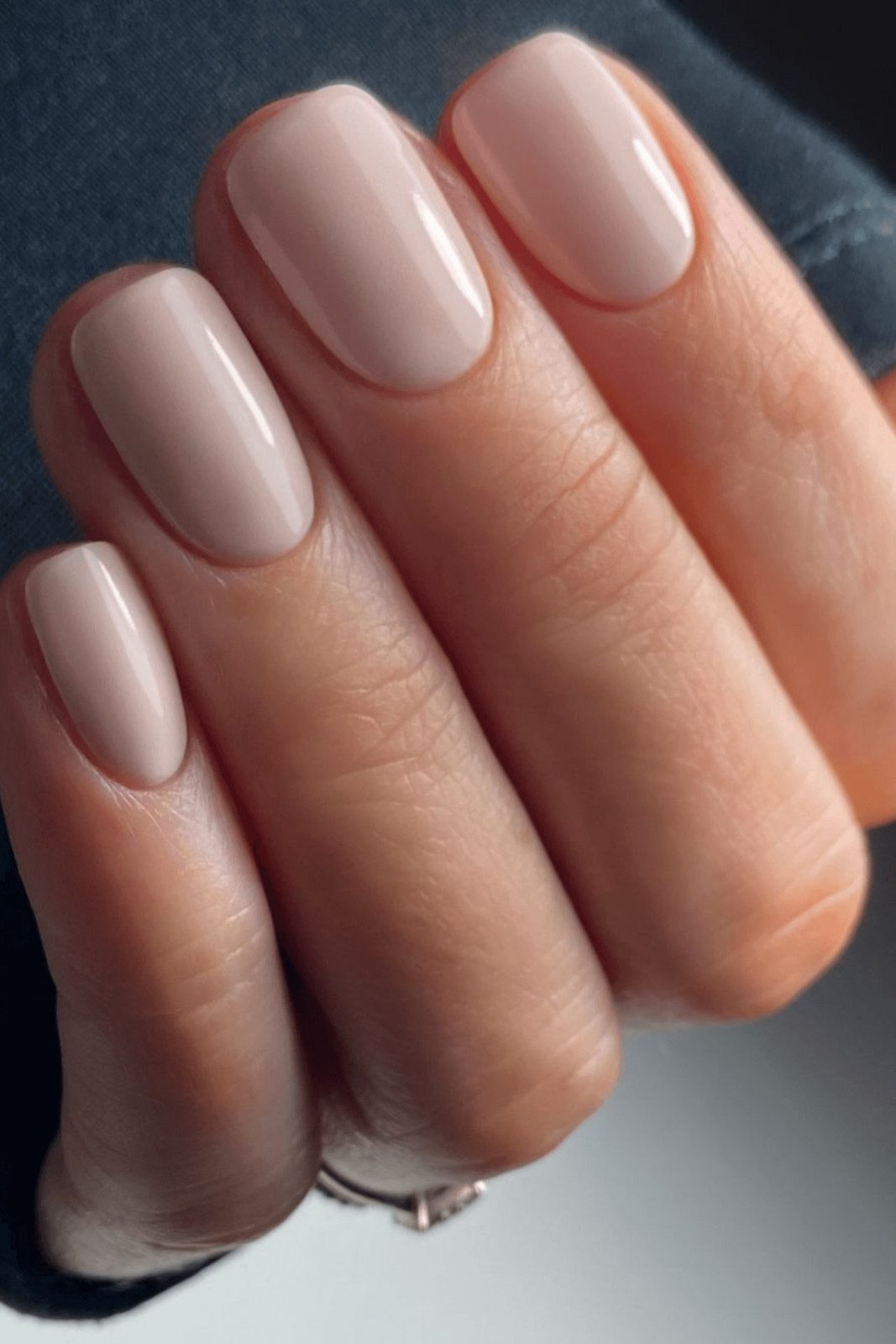 Sheer Milky Beige Short Oval Nails Sheer Milky Beige Short Oval Nails — Nails 2027 for Blondes