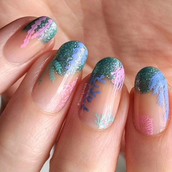 Whimsical Aquatic Plants Whimsical Aquatic Plants — Hawaii Nails 2027