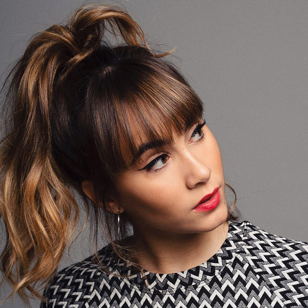 Textured High Ponytail With Full Fringe Textured High Ponytail With Full Fringe — Easy Ponytail Hairstyles 2027
