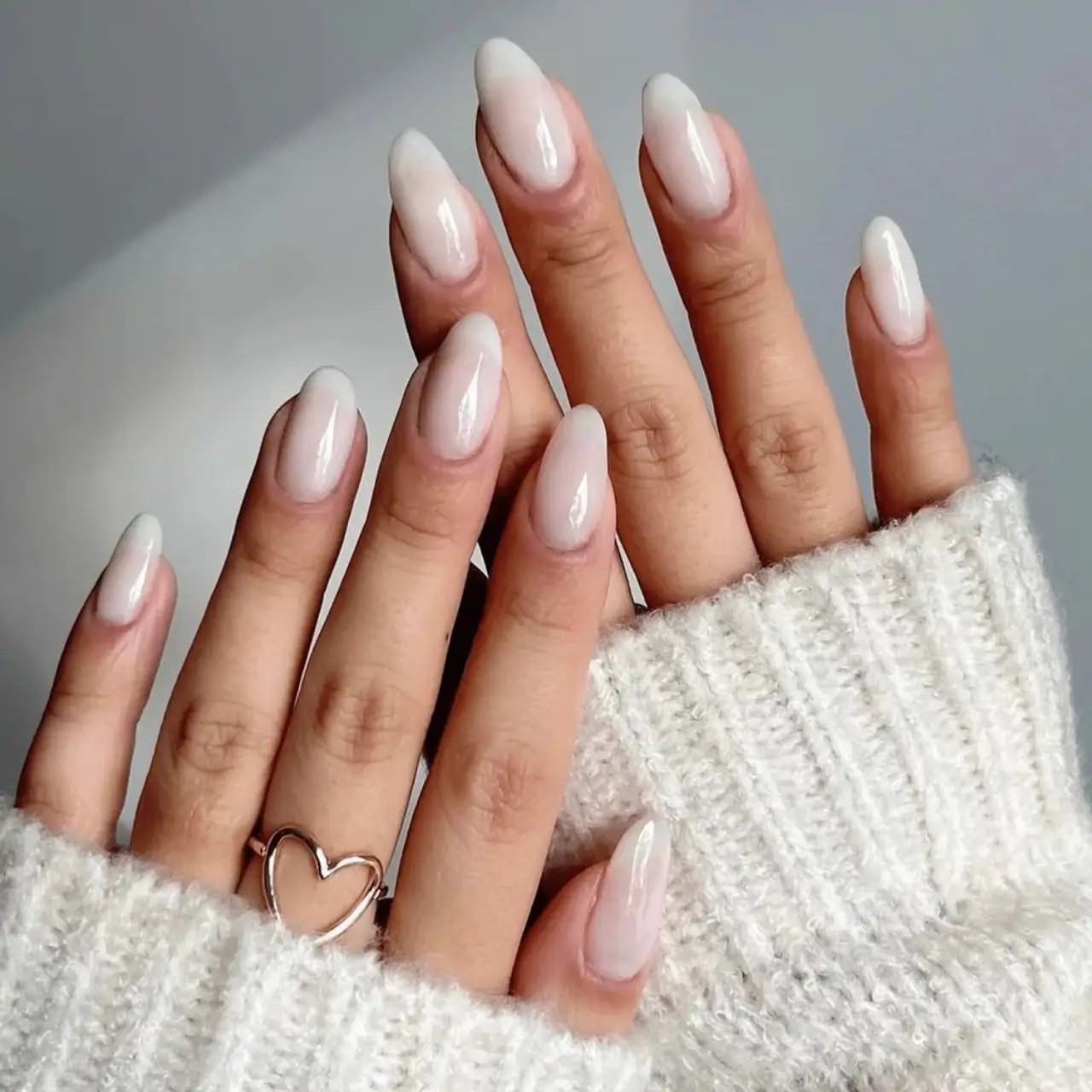 Ethereal Milky White Almond Nails Ethereal Milky White Almond Nails — Neutral Wedding Nails 2027