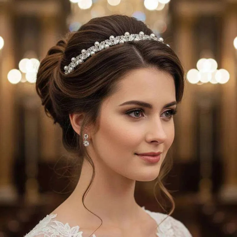 No Bangs Visual Idea No Bangs Visual Idea — Pearl Headband Hairstyles 2027