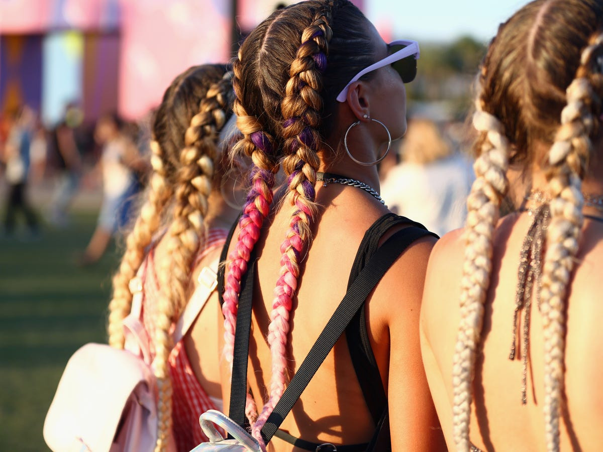 Vibrant Pink and Purple French Braids Vibrant Pink and Purple French Braids — Festival Braids 2027