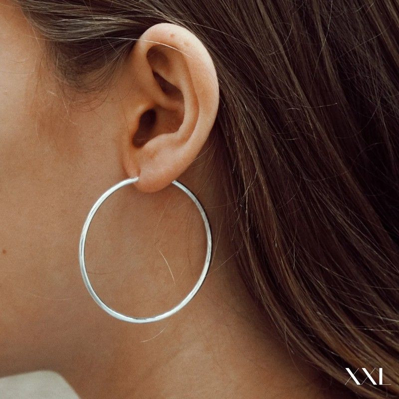 Minimalist Large Hoops: Polished Simplicity Minimalist Large Hoops: Polished Simplicity — Silver Hoops Outfits 2027