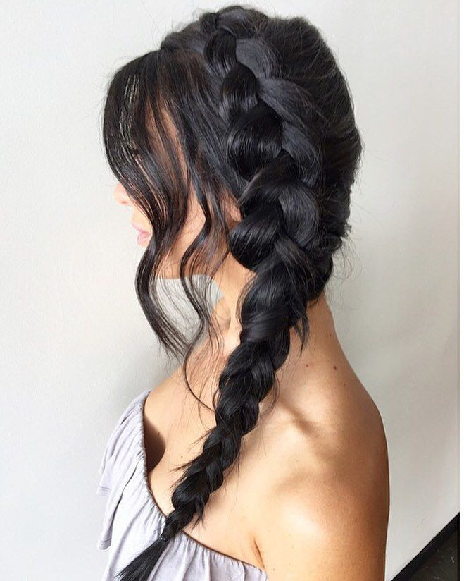 Romantic Side French Braid with Loose Bangs Romantic Side French Braid with Loose Bangs — French Braid 2027