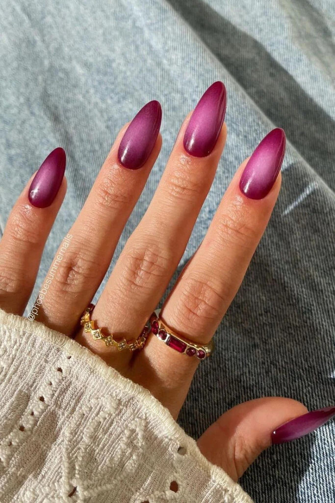 Glossy Subtle Shimmer Visual Idea — Aura Nails 2027