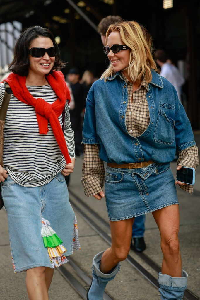 Blue Denim Boots Outfit Idea — Mini Skirts 2027