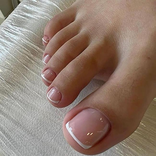 Classic French Manicure Toes Classic French Manicure Toes — Toe Nails 2027