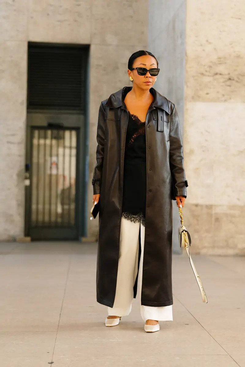 Leather Lace Cotton Outfit Idea Leather Lace Cotton Outfit Idea — Winter Baddie Outfits 2027