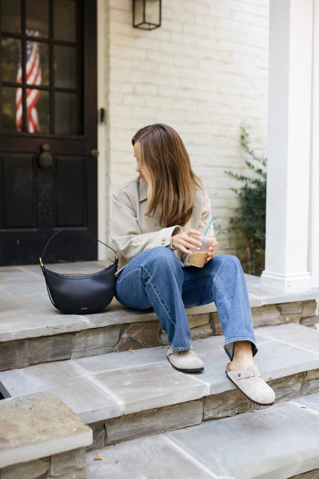 Classic Denim and Blazer Combination with Birkenstock Boston Clogs — Boston Outfits 2027