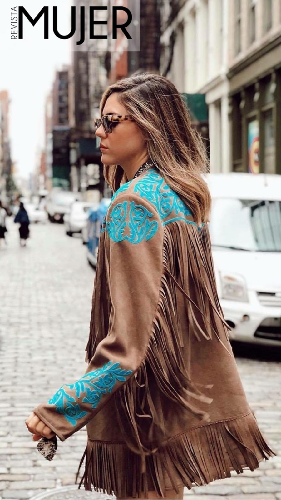 Embroidered Suede Jacket with Fringe Detail — Austin Outfits 2027